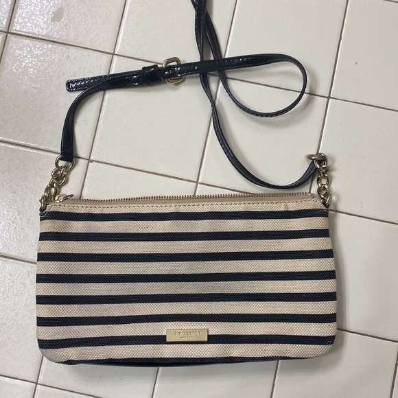 Kate Spaded black and white striped purse - Picture 2 of 7